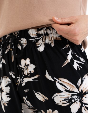 Spodnie damskie z wysokim stanem lekkie przewiewne z elastyczną gumką  - produkt 2