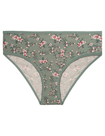 Majtki figi - Majtki damskie figi bikini bawełniane wzorzyste i gładkie 6-pak WIELOKOLOROWY - produkt 4