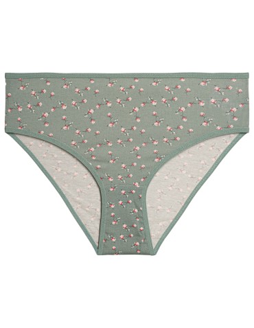 Majtki figi - Majtki damskie figi bikini bawełniane wzorzyste i gładkie 6-pak WIELOKOLOROWY - produkt 5