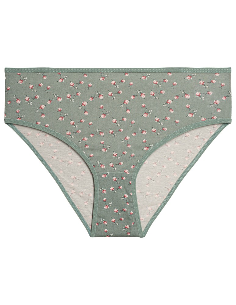 Majtki figi - Majtki damskie figi bikini bawełniane wzorzyste i gładkie 6-pak WIELOKOLOROWY  - produkt moraj.pl 5