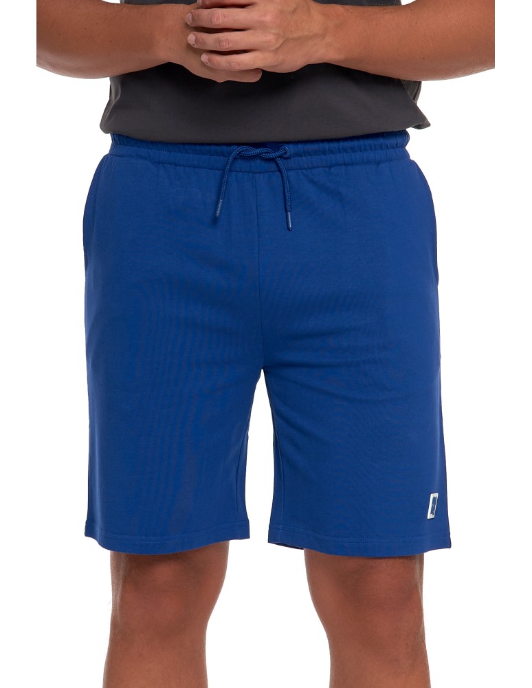 Szorty męskie - Szorty męskie bawełniane spodenki dresowe klasyczne krótkie GRANATOWY  - produkt moraj.pl 2