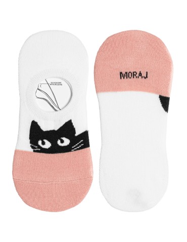 Niskie stopki - Niskie stopki dziecięce skarpetki bawełniane z kotkami 3-pak WIELOKOLOROWY - produkt 3