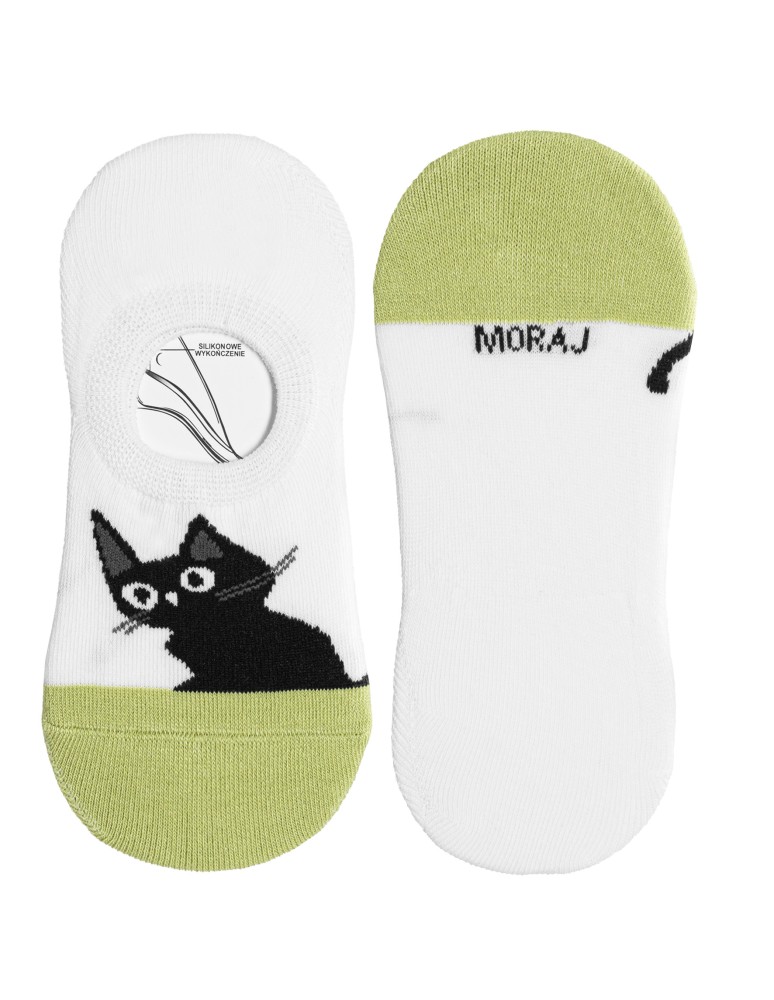 Niskie stopki - Niskie stopki dziecięce skarpetki bawełniane z kotkami 3-pak WIELOKOLOROWY  - produkt moraj.pl 2