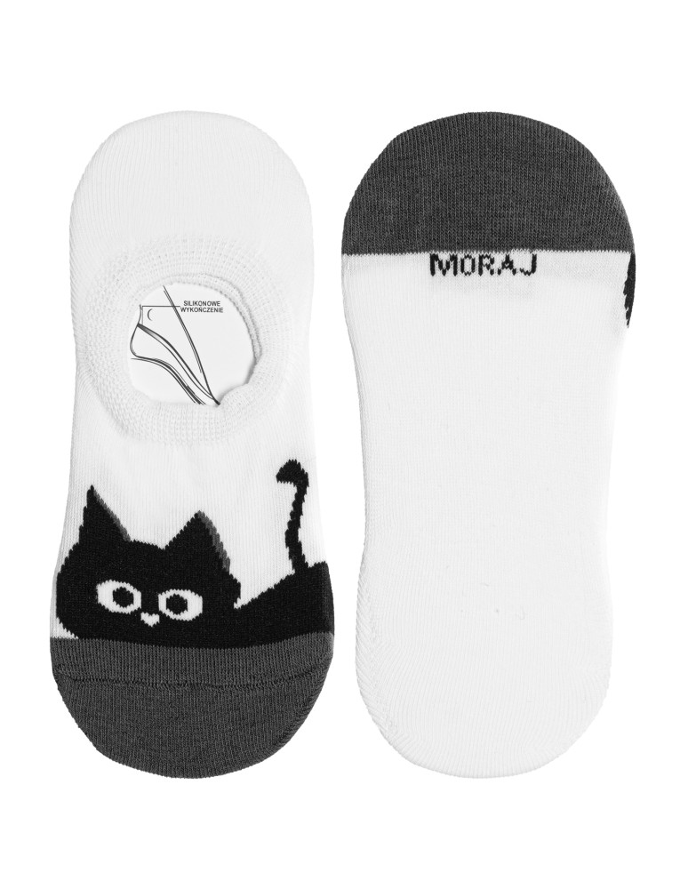 Niskie stopki - Niskie stopki dziecięce skarpetki bawełniane z kotkami 3-pak WIELOKOLOROWY  - produkt moraj.pl 4