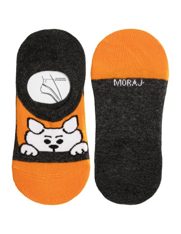 Niskie stopki - Skarpetki dziecięce niskie stopki bawełniane w zabawne zwierzątka 3-pak WIELOKOLOROWY - produkt 3