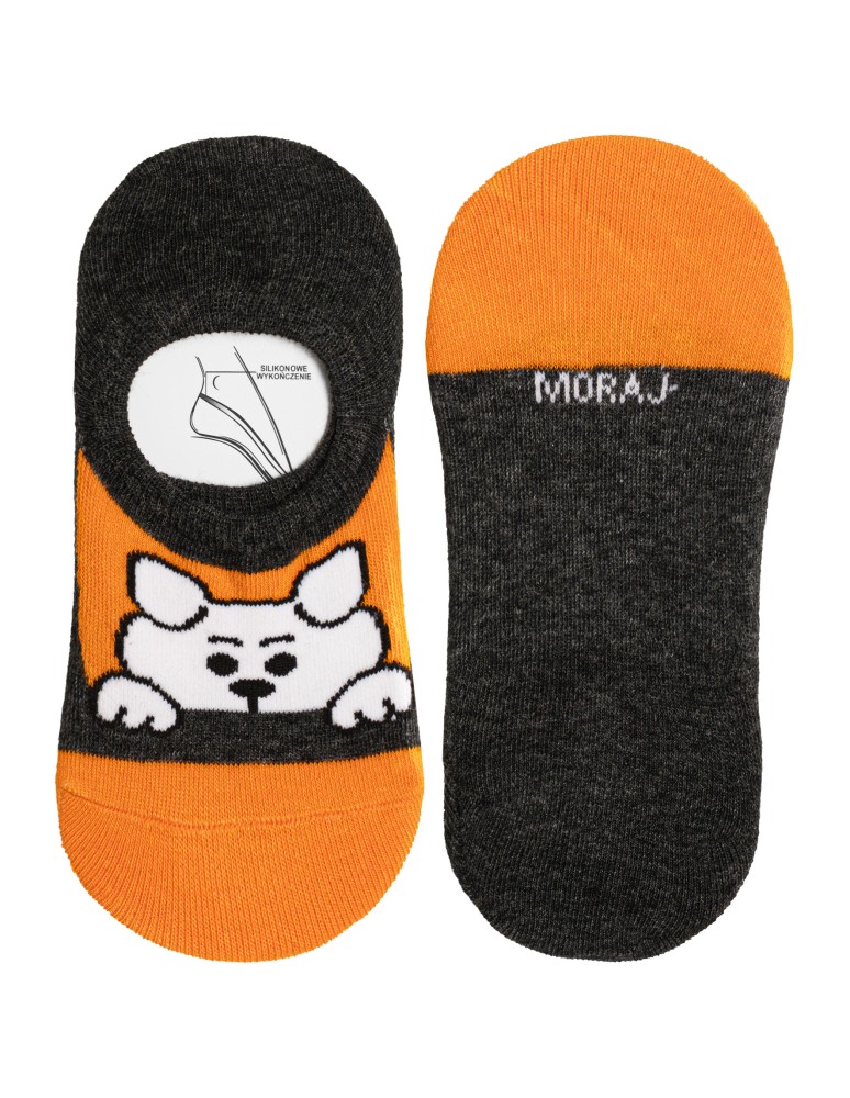 Niskie stopki - Skarpetki dziecięce niskie stopki bawełniane w zabawne zwierzątka 3-pak WIELOKOLOROWY  - produkt moraj.pl 3