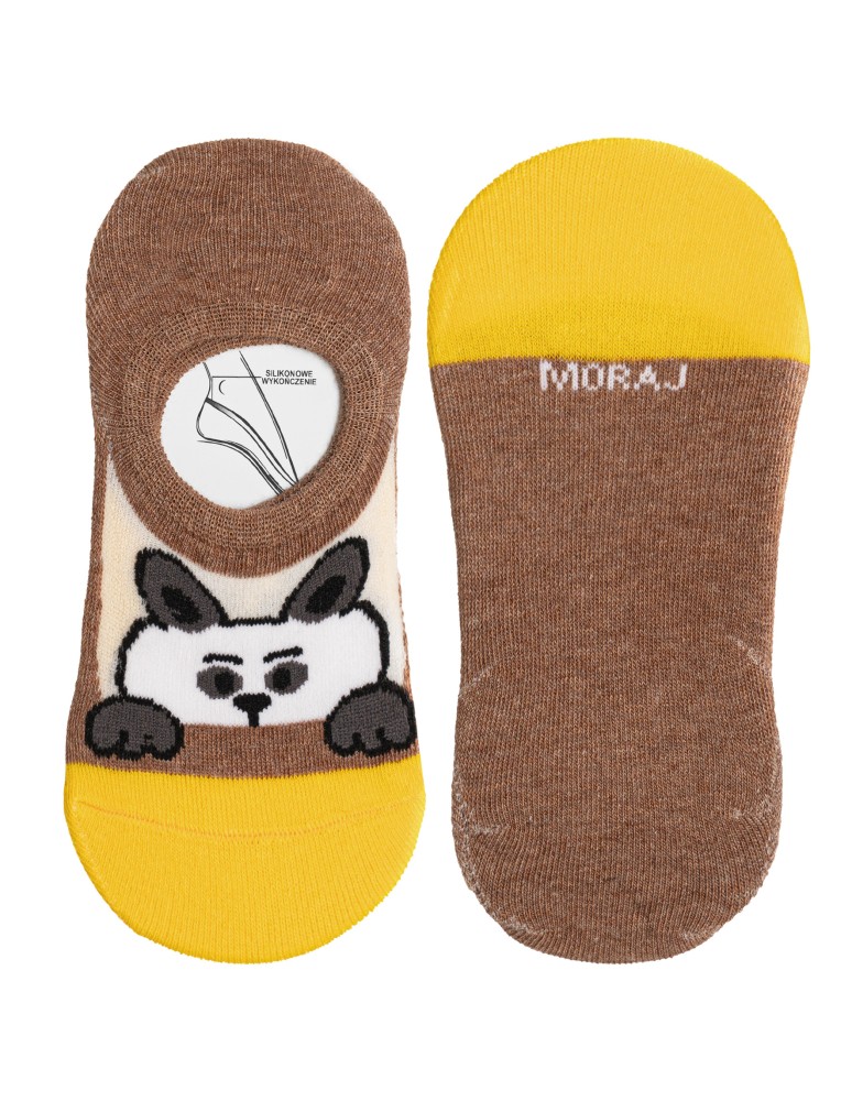 Niskie stopki - Skarpetki dziecięce niskie stopki bawełniane w zabawne zwierzątka 3-pak WIELOKOLOROWY  - produkt moraj.pl 2