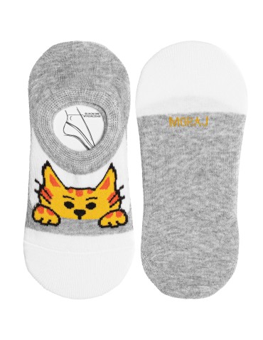 Niskie stopki - Skarpetki dziecięce niskie stopki bawełniane w zabawne zwierzątka 3-pak WIELOKOLOROWY - produkt 4