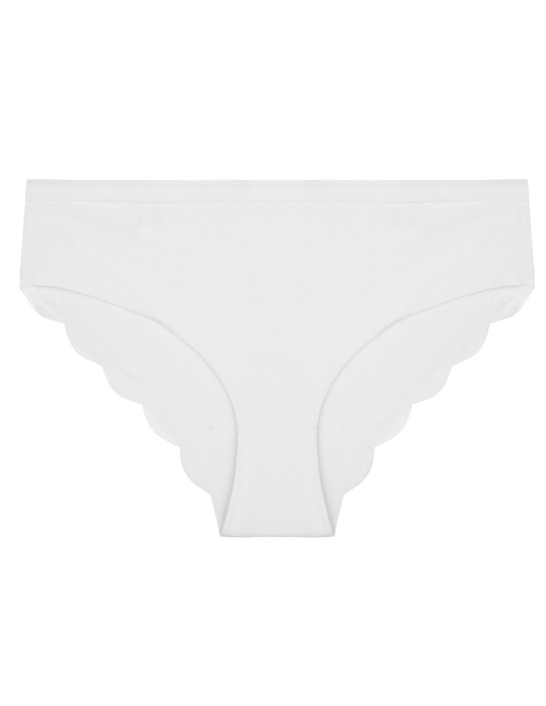 Majtki figi - Majtki damskie figi bikini bawełniane laserowo cięte z efektownym tyłem 10-pak WIELOKOLOROWY  - produkt moraj.pl 3