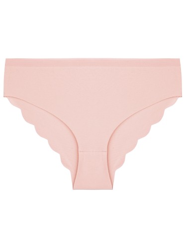 Majtki figi - Majtki damskie figi bikini bawełniane laserowo cięte z efektownym tyłem 10-pak WIELOKOLOROWY - produkt 4