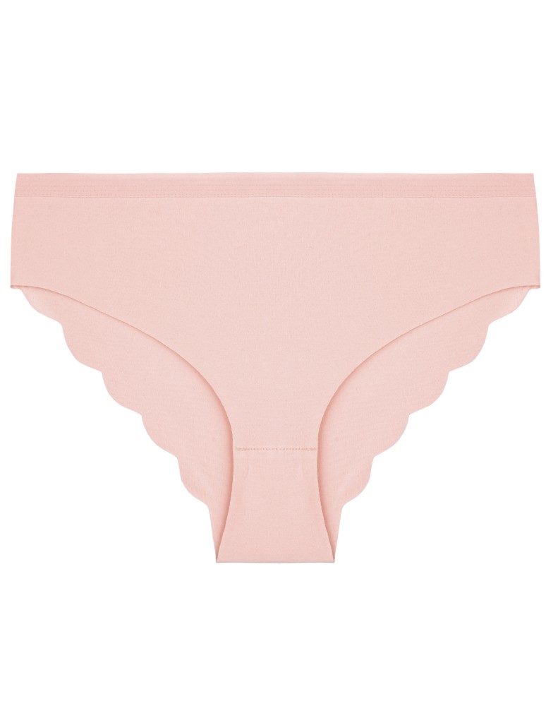 Majtki figi - Majtki damskie figi bikini bawełniane laserowo cięte z efektownym tyłem 10-pak WIELOKOLOROWY  - produkt moraj.pl 4