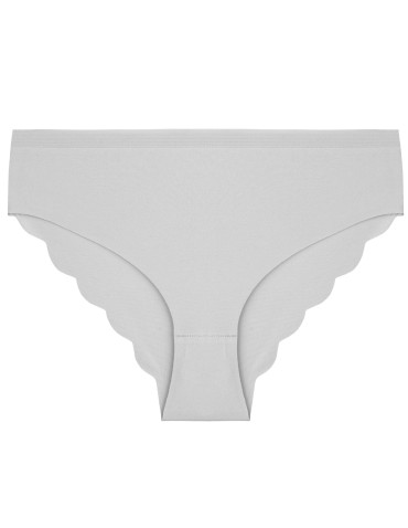 Majtki figi - Majtki damskie figi bikini bawełniane laserowo cięte z efektownym tyłem 10-pak WIELOKOLOROWY - produkt 5