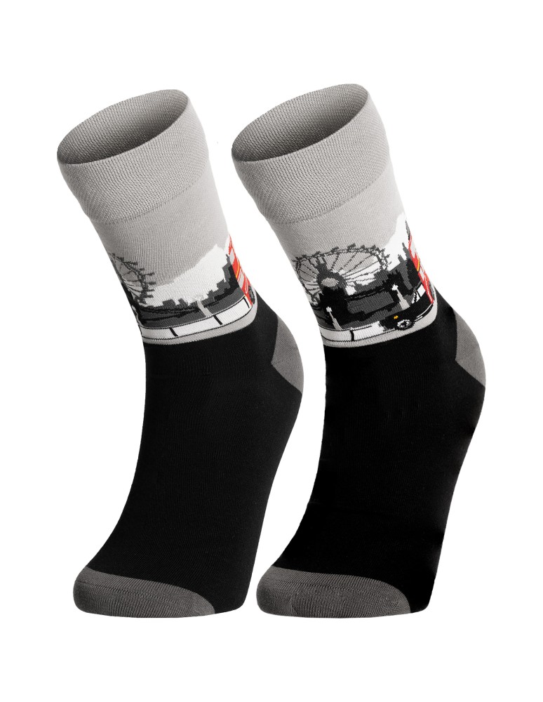 Skarpetki długie - Skarpetki męskie bawełniane długie kolorowe z motywem podróżniczym 10-pak WIELOKOLOROWY  - produkt moraj.pl 8