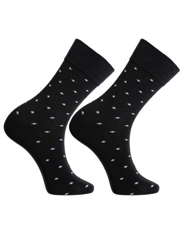 Skarpetki długie - Skarpety męskie garniturowe eleganckie bawełniane w różne wzory 10-pak WIELOKOLOROWY - produkt 3