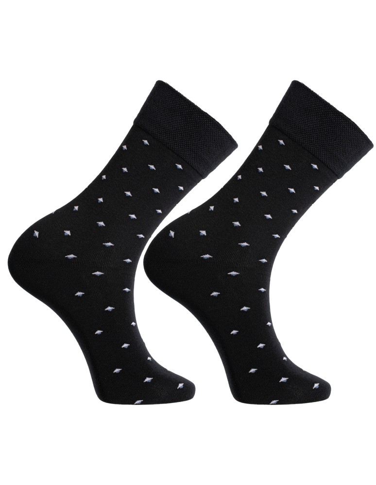 Skarpetki długie - Skarpety męskie garniturowe eleganckie bawełniane w różne wzory 10-pak WIELOKOLOROWY  - produkt moraj.pl 3