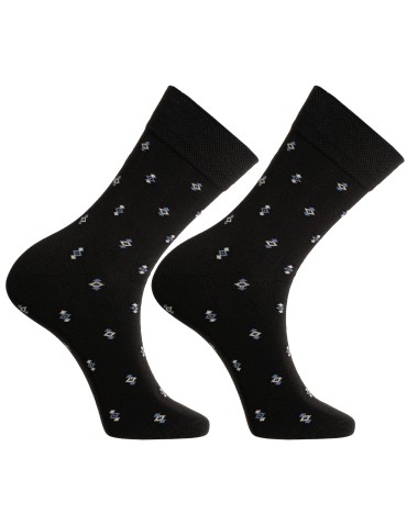 Skarpetki długie - Skarpety męskie garniturowe eleganckie bawełniane w różne wzory 10-pak WIELOKOLOROWY - produkt 5