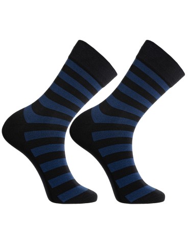 Skarpetki długie - Skarpety męskie garniturowe eleganckie bawełniane w różne wzory 10-pak WIELOKOLOROWY - produkt 6