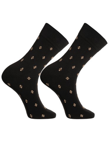 Skarpetki długie - Skarpety męskie garniturowe eleganckie bawełniane w różne wzory 10-pak WIELOKOLOROWY - produkt 7