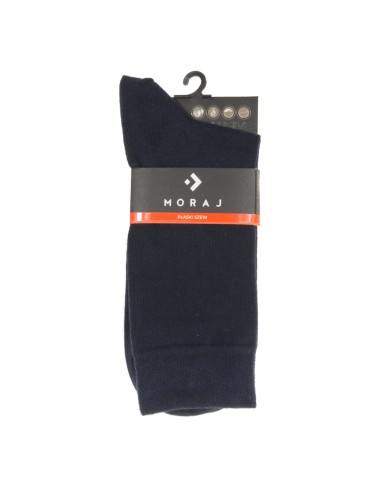 Skarpetki długie - Skarpety męskie garniturowe bawełniane gładkie bezuciskowe 8-pak GRANATOWY - produkt 3