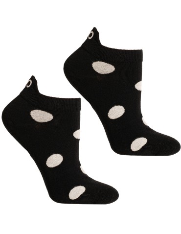 Stopki klasyczne - Stopki damskie bawełniane skarpetki w grochy z ozdobną zapiętką 10-pak WIELOKOLOROWY - produkt 6