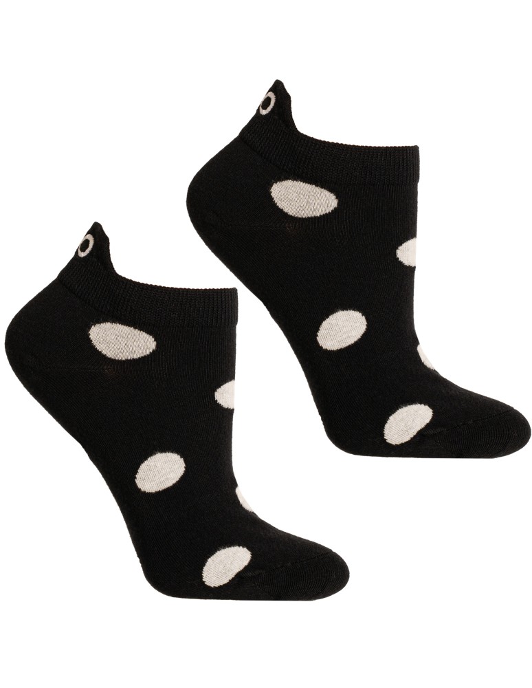 Stopki klasyczne - Stopki damskie bawełniane skarpetki w grochy z ozdobną zapiętką 10-pak WIELOKOLOROWY  - produkt moraj.pl 6