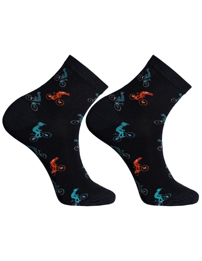 Skarpetki za kostkę - Skarpetki męskie bawełniane z motywem motoryzacji 3-pak WIELOKOLOROWY  - produkt moraj.pl 4