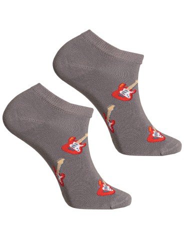 Stopki męskie bawełniane wzorzyste z motywem gitary i pada do gier 3-pak  - produkt 2