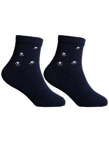 Chłopięce skarpetki długie bawełniane z motywem psich łapek 3-pak  - produkt 2