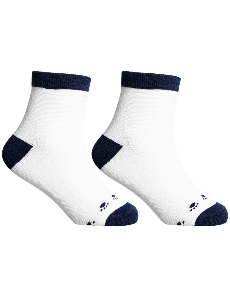 Długie - Chłopięce skarpetki długie bawełniane z motywem psich łapek 3-pak WIELOKOLOROWY  - produkt moraj.pl 4