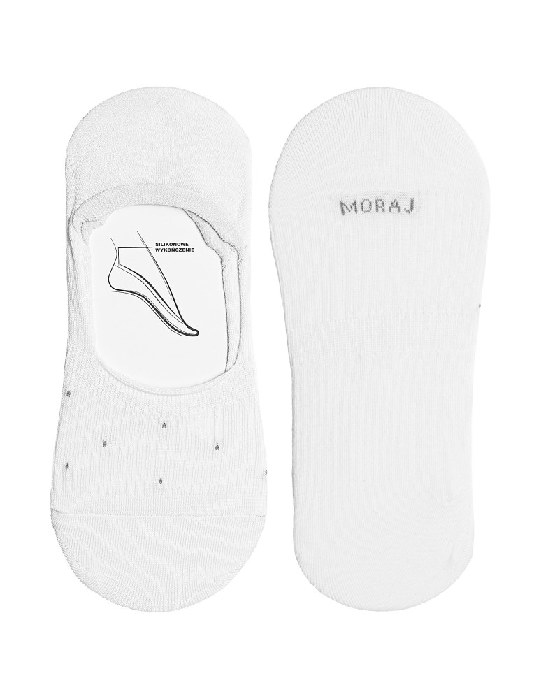 Niskie stopki - Skarpetki damskie niskie stopki gładkie z silikonową zapiętką 5-pak WIELOKOLOROWY  - produkt moraj.pl 3