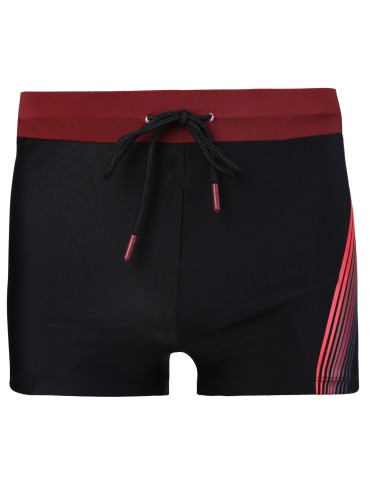 Męskie kąpielówki wiązane w pasie elastyczne wykończenie na basen