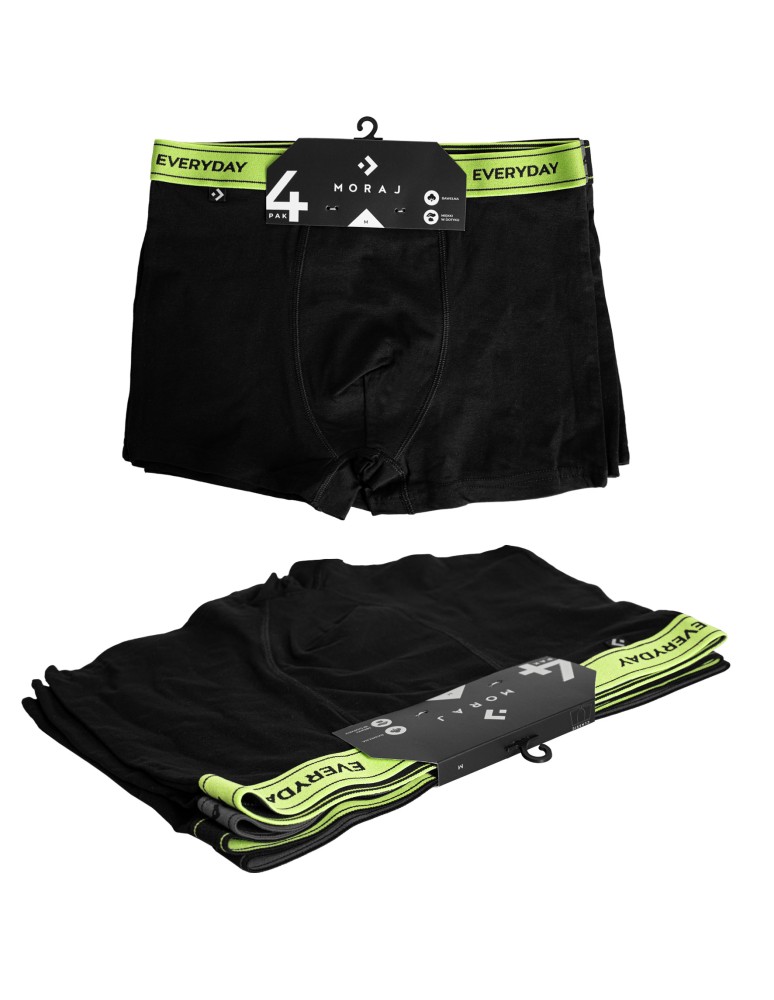 Bokserki dopasowane - Męskie bokserki dopasowane bawełniane zestaw prezentowy 4-pak WIELOKOLOROWY  - produkt moraj.pl 6