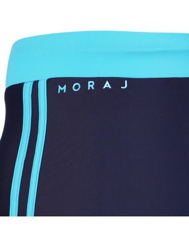 Nowości - Kąpielówki męskie spodenki na basen plażę dopasowane wygodne NIEBIESKI - produkt 2