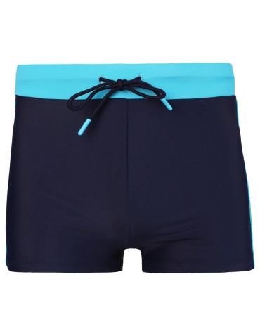 Nowości - Kąpielówki męskie spodenki na basen plażę dopasowane wygodne NIEBIESKI - produkt 1