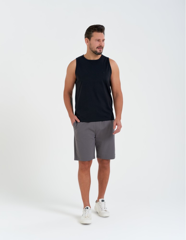 Tank Topy - Tank top męski bawełniany koszulka bez rękawów CZARNY  - produkt moraj.pl 6