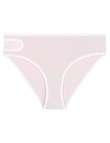 Majtki figi - Damskie figi bikini z bawełny czesanej z siateczkową wstawką 4-pak WIELOKOLOROWY - produkt 8