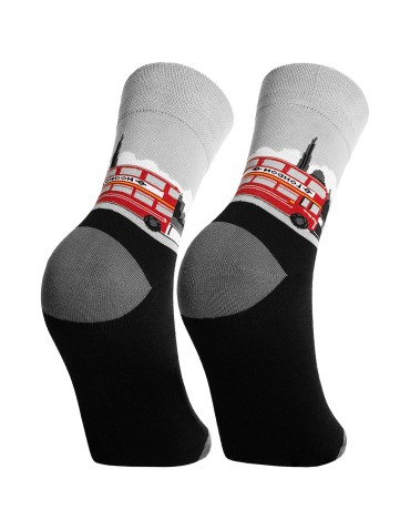Skarpetki długie - Długie skarpety męskie bawełniane eleganckie kolorowe na prezent 5-pak WIELOKOLOROWY - produkt 13