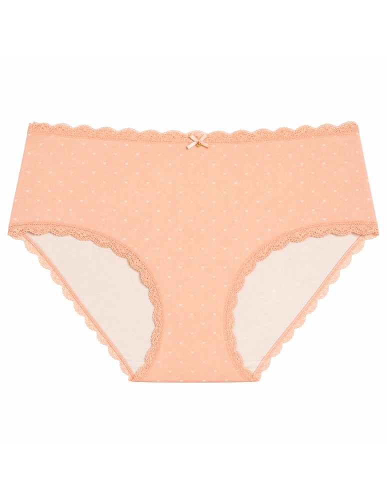Majtki z wysokim stanem - Majtki damskie maxi bikini bawełniane z koronką komplet 5-pak WIELOKOLOROWY - produkt moraj.pl 3