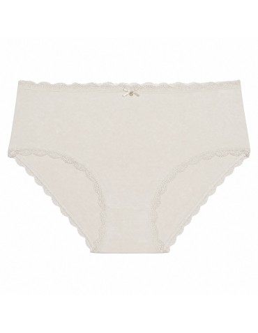 Majtki z wysokim stanem - Majtki damskie maxi bikini bawełniane z koronką komplet 5-pak WIELOKOLOROWY - produkt 4