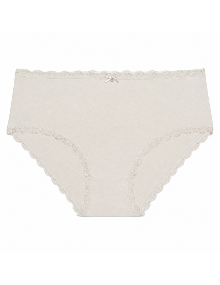 Majtki z wysokim stanem - Majtki damskie maxi bikini bawełniane z koronką komplet 5-pak WIELOKOLOROWY - produkt moraj.pl 4