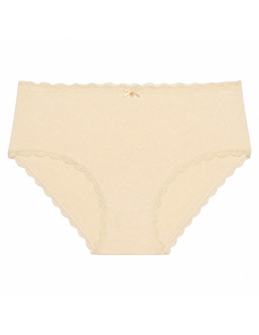 Majtki z wysokim stanem - Majtki damskie maxi bikini bawełniane z koronką komplet 5-pak WIELOKOLOROWY - produkt 6