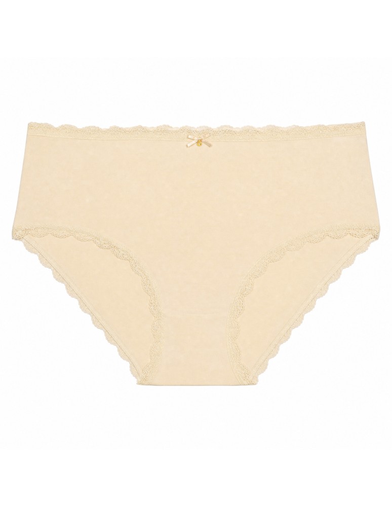 Majtki z wysokim stanem - Majtki damskie maxi bikini bawełniane z koronką komplet 5-pak WIELOKOLOROWY - produkt moraj.pl 6