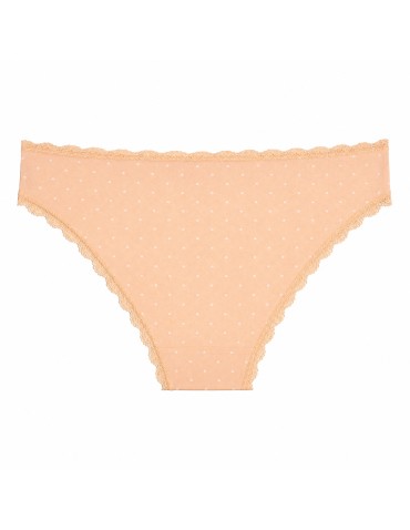 Majtki figi - Majtki damskie bawełniane bikini pastelowe kolory klasyczny zestaw 5-pak WIELOKOLOROWY - produkt 7