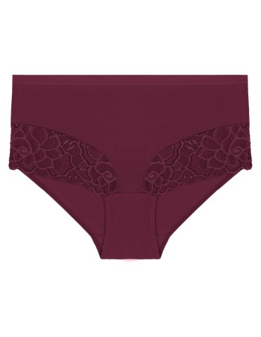 Majtki damskie maxi bikini bawełniane z wysokim stanem i kwiatową koronką 4-pak - produkt 2