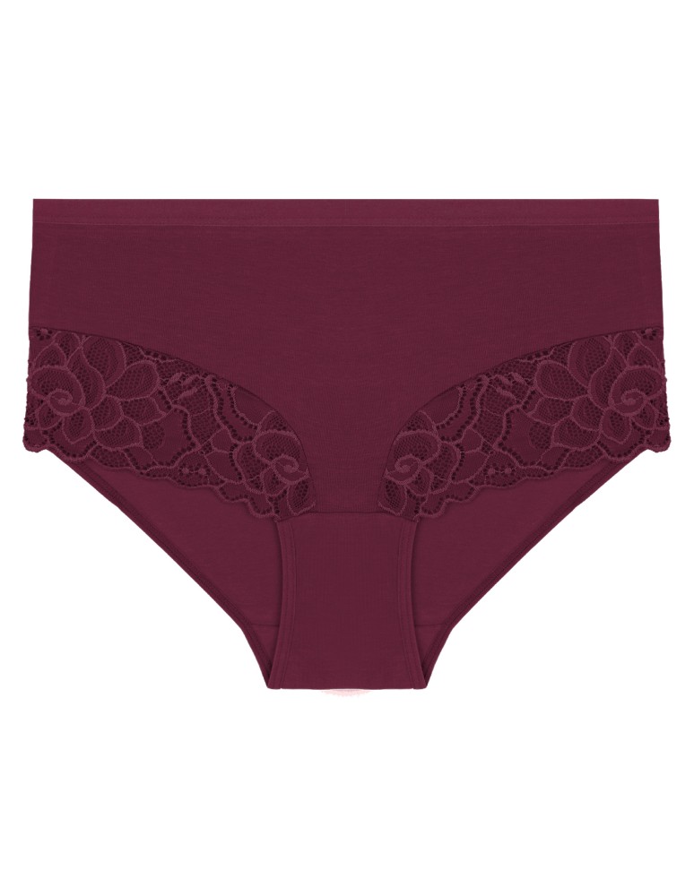 Majtki figi - Majtki damskie maxi bikini bawełniane z wysokim stanem i kwiatową koronką 4-pak WIELOKOLOROWY  - produkt moraj.pl 2