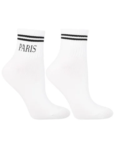 Bawełniane skarpetki damskie do sneakersów napisy miasta 3-pak - produkt 2