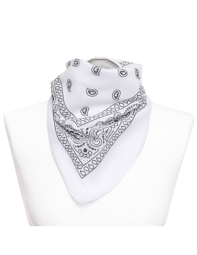 APASZKI - Bandana chusta bawełniana BIAŁY - produkt moraj.pl 3