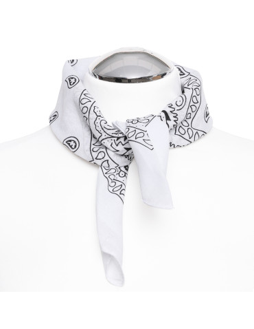 APASZKI - Bandana chusta bawełniana BIAŁY - produkt 6