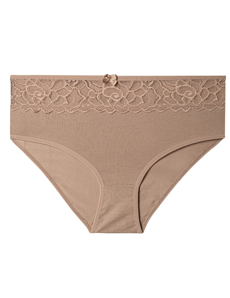Majtki z wysokim stanem - Majtki damskie MAXI BIKINI bawełniane z elegancką koronką 5-pak WIELOKOLOROWY  - produkt moraj.pl 2