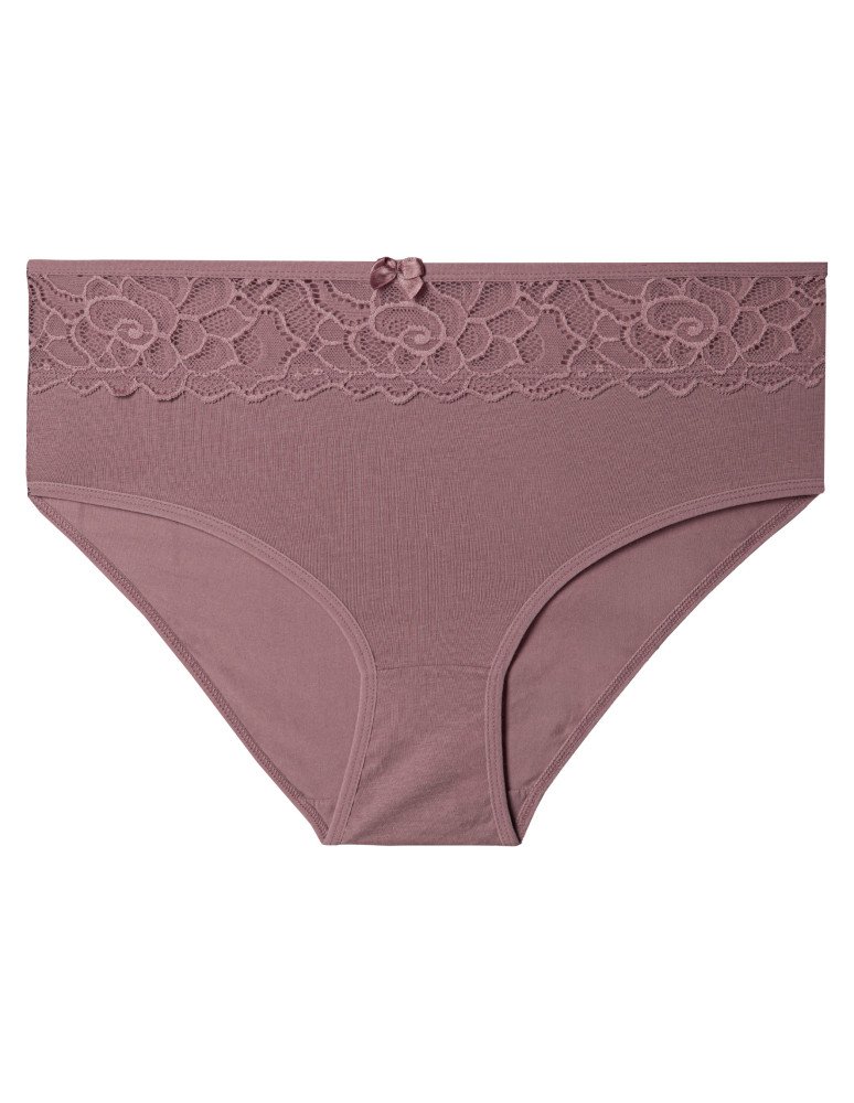 Majtki z wysokim stanem - Majtki damskie MAXI BIKINI bawełniane z elegancką koronką 5-pak WIELOKOLOROWY  - produkt moraj.pl 3